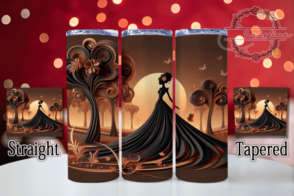 3D African American Woman Tumbler: A Stylish and Versatile Design for Creative Projects