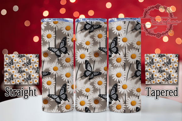 3D Butterfly Black Floral 20oz Tumbler: A Strategic Design for Creative Projects