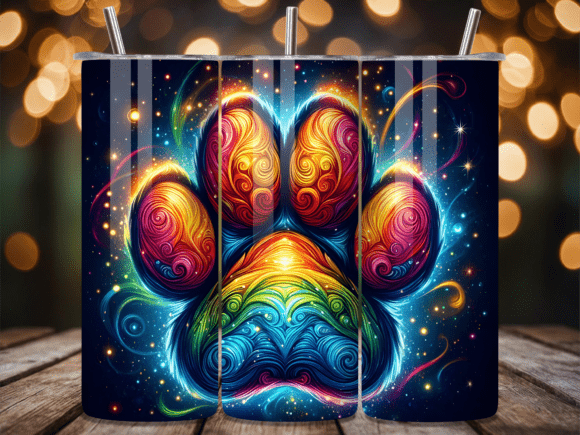 3D Colorful Animal Paw Tumbler Wrap: A Creative Solution for Tumbler Enthusiasts