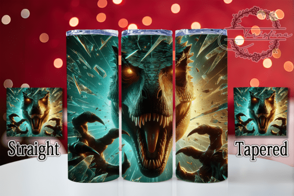 3D Dinosaur Breaking Glass Tumbler: A Creative Twist for Your Drinkware Projects