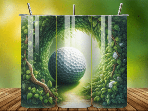 3D Golf Ball 20oz Tumbler Wrap V.18: A Creative and Practical Design Solution