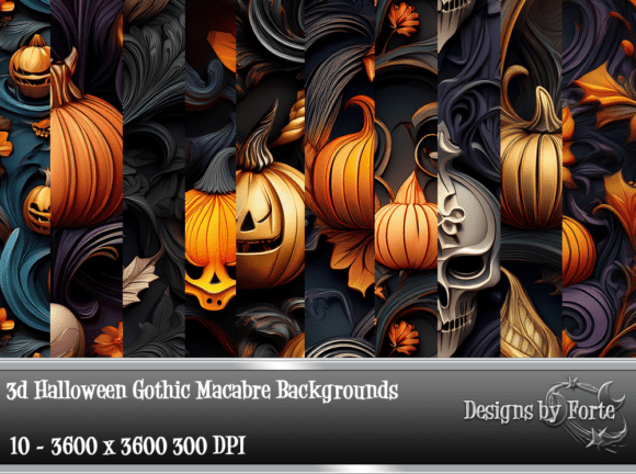3d Halloween Gothic Macabre Backgrounds
