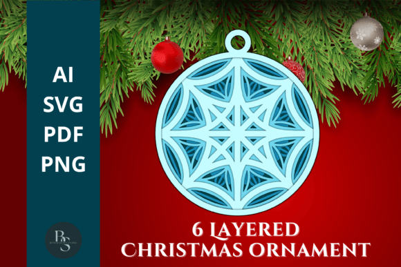 3D Layered Christmas Ornament SVG: A Versatile Design for Creative Projects