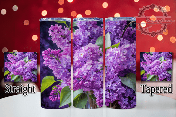 3D Lilac Floral Tumbler: A Stylish Addition to Your Drinkware Projects
