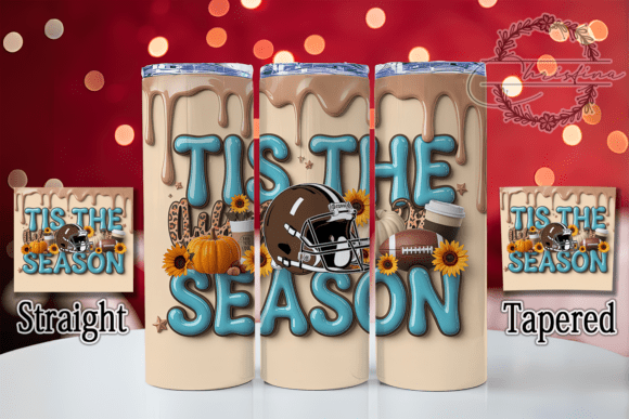 Inflated 3D Fall Football Tumbler Wrap: A Creative Solution for Drinkware Projects