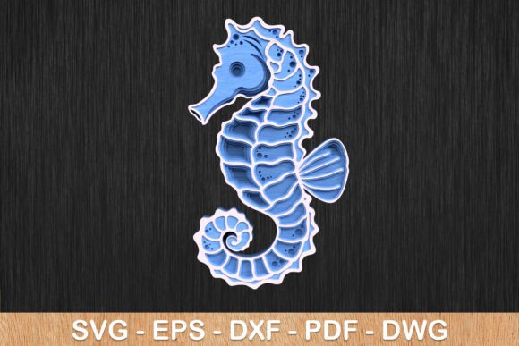 Layered Seahorse 3D Laser Cut: Creative Possibilities in Design and Craft