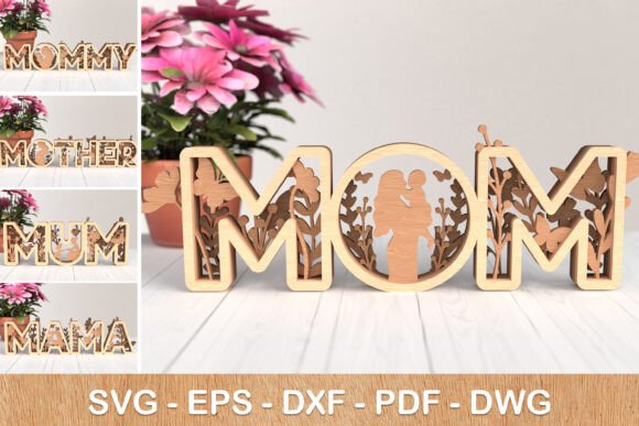 Mother’s Day 3D Laser Cut SVG Designs