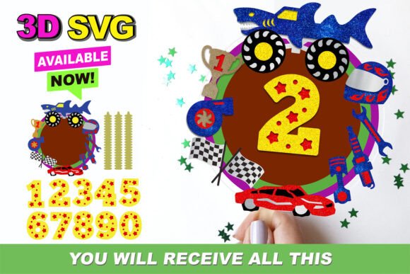Revolutionize Your Creative Projects with Shark Monster Truck Cake Topper 3D SVG